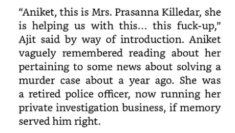 freentglty's tweet image. Dear Readers, do you know that Prasanna Killedar, my heroine of The Dark Road, (and the forthcoming The Storyteller) makes a cameo in #ABadPlace too? She is growing on me folks! 
amazon.in/dp/9390869129/…