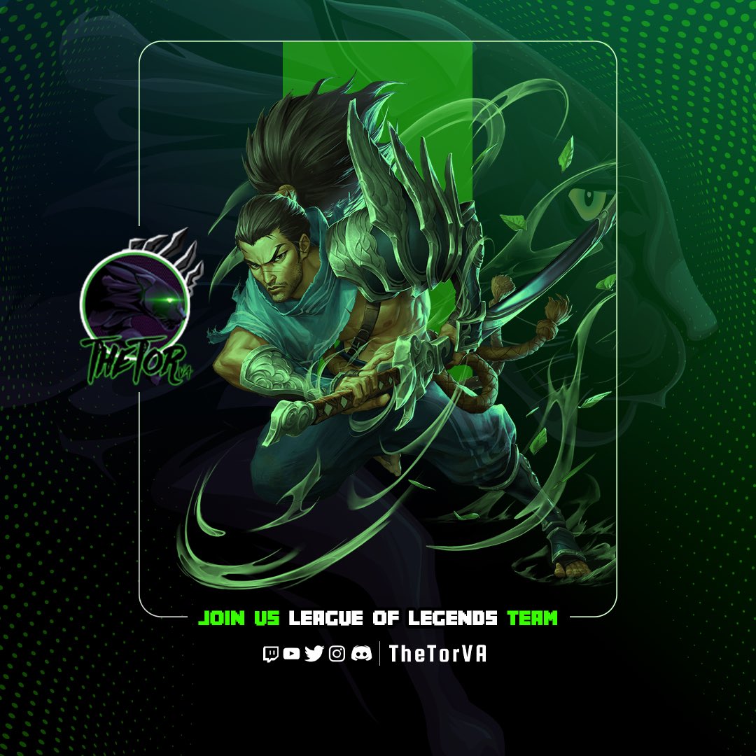 TheTorVA's tweet photo. We Are searching for LoL competitive players "low platinum rank" in multiple seasons and above...
Each player needs an experience in two lanes example ( supp/mid, adc/top ) 
if you're interested in joining our LoL Team DM or join our discord "Link in bio".

Thank you. https://t.co/mS0wCiGIXr