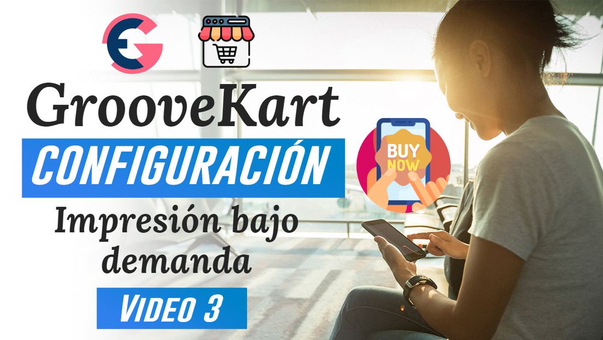 GrooveMas's tweet photo. Continuamos con el tercer video de cómo crear tu tienda de impresión bajo demanda. Primera parte de cómo configurar GrooveKart. https://t.co/wwlqhRapBK