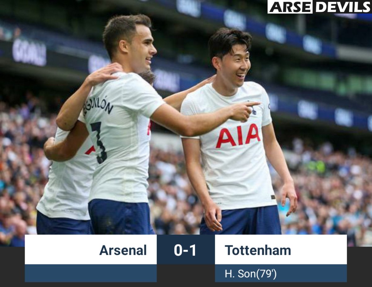 A deserved win for Spurs, who look good on the counter.
Arsenal look out of ideas as soon as they near the opposition penalty area.
#AFC #Arsenal #Spurs https://t.co/246A8PvX41