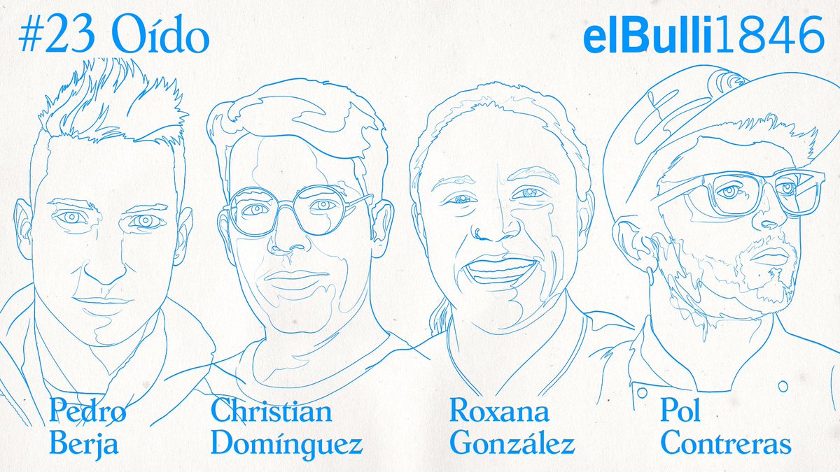 polalpilpil's tweet photo. 💃🏻🛎Cling-Cling🛎💃🏻
Bienvenidos a un nuevo capítulo del podcast OÍDO, el numero 23, con los últimos 4 bullinianos de la serie Oído&amp;elBulli1846.

Os dejo el enlace al video entero aquí:
https://t.co/7vjTpxwfop https://t.co/6yV0BNoaWG