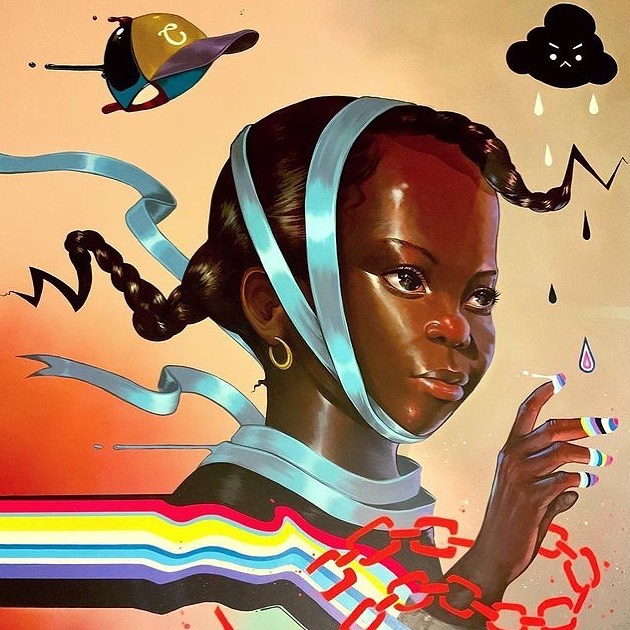 questar1959rep1's tweet photo. @lowbrowpopsurrealists
Artist: @kaylamay_art
Kayla Mahaffey
https://t.co/0n7j0VgNQM
#kaylamay #kaylamahaffey
#lowbrowpopsurrealists #painting #contemporaryart #contemporarypainting #popculture #popstyle#popsurrealism #portrait #surrealportrait #urbanart #urbanartist https://t.co/HzVY4rK7Rk