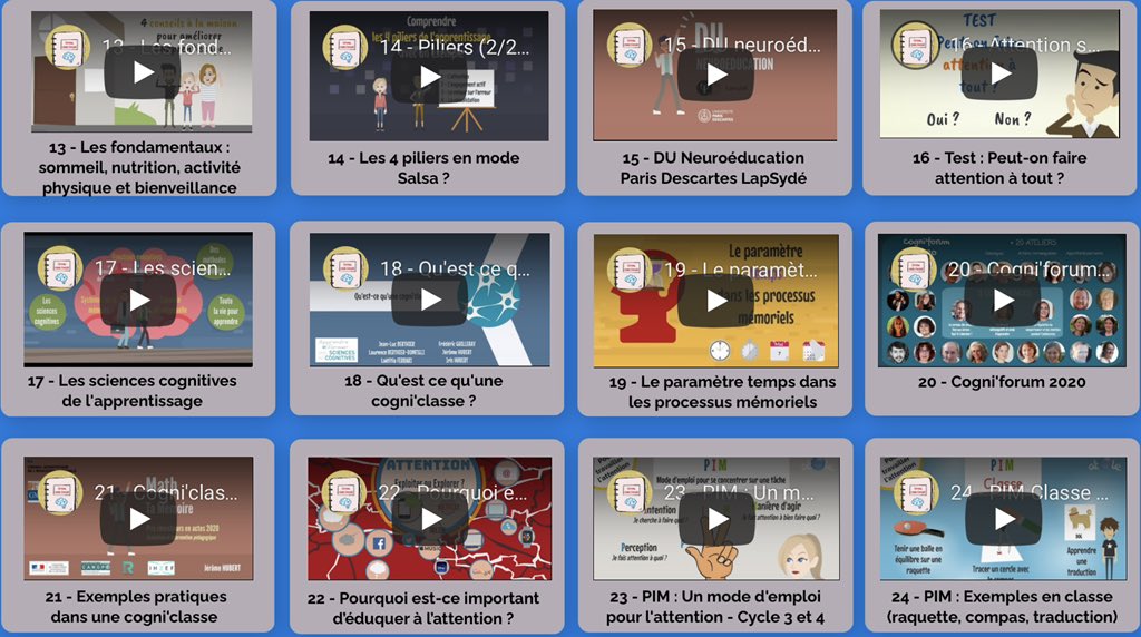 « Cerveau, mode d’emploi »: des vidéos pour expliquer le fonctionnement du cerveau lorsqu’il apprend : ressources réalisées par <a href="/Hubertjer/">HUBERT Jérôme</a> #sciencescognitives 
 view.genial.ly/5efcbc81ccae93…
