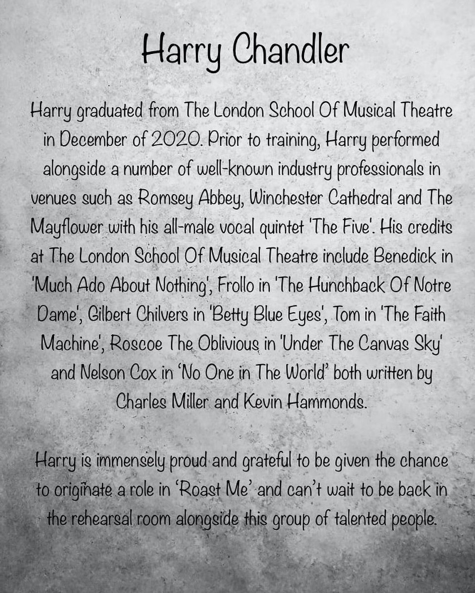 MEET THE CAST…

<a href="/harryjameschan1/">Harry Chandler</a> 

“IMMENSELY PROUD AND GRATEFUL TO BE GIVEN THE CHANCE TO ORIGINATE A ROLE”

#britishplay #proud #grateful #originate #london #lsmtlove #theatre #tickets