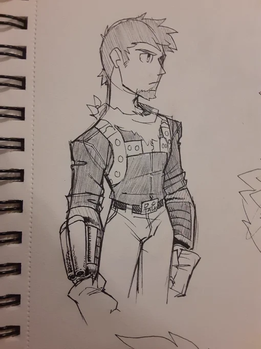 Finally sat down and got caught up with @DeputyRustArt's UIR, so i sketched some at church this morning 