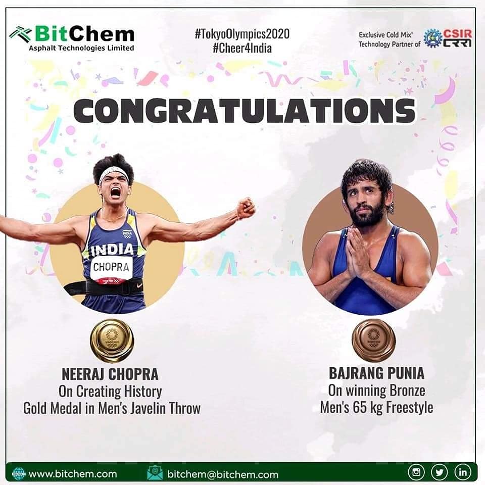 ds_aec's tweet photo. You will all inspire and motivate future generations. Thank You for making entire nation 🇮🇳 proud Salute 👏 We will cherish these moments 4 long. #Cheer4India #TokyoOlympics @mirabai_chanu @LovlinaBorgohai @Pvsindhu1 @TheHockeyIndia @ravikumardhaiya @BajrangPunia @Neeraj_chopra1 https://t.co/Lzf3Xoqkas