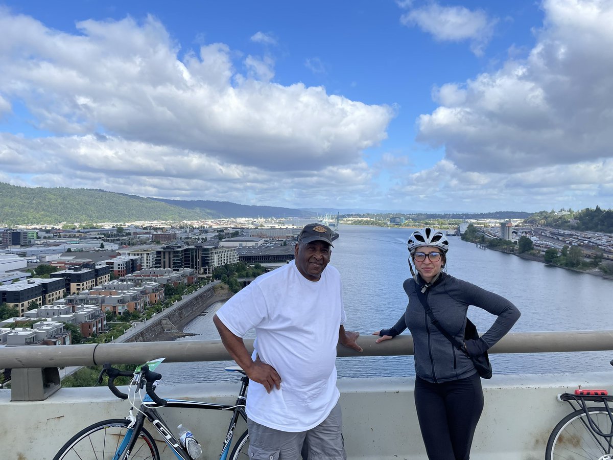 Natasha_Haynes's tweet photo. Biked Portland today !! A Salud to all the Dragon Bikers out there ...25th year they have been able to do this !! #PortlandBridgePedal https://t.co/iUITb6JXYB