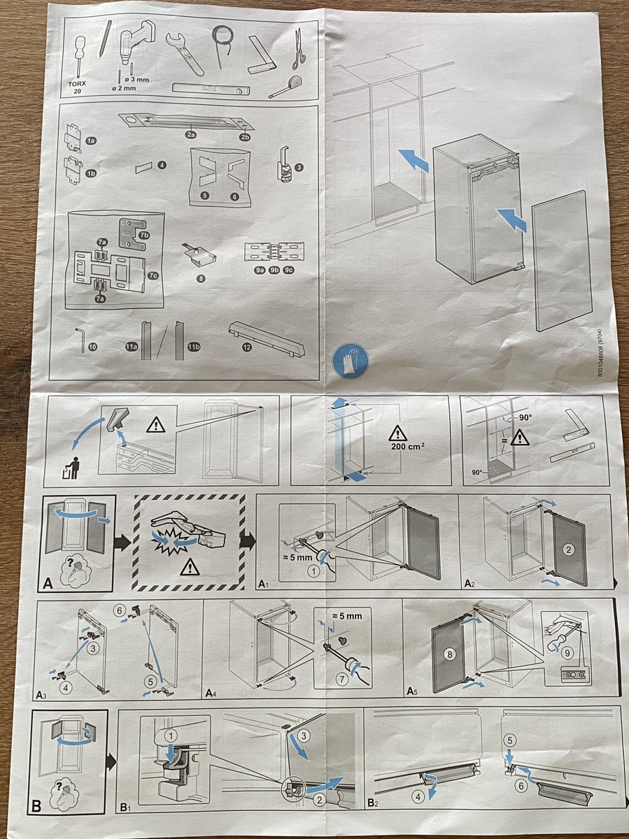 PawsvsPawns's tweet photo. 4 full pages on how to install an integrated fridge - I think I prefer to read the rulebook of Lisboa or other complex🤣and I don’t feel I can put together a new one without the rules yet, but it really helped being used to rulebooks
Now I really need to relax with games https://t.co/sBNF7ONLoX
