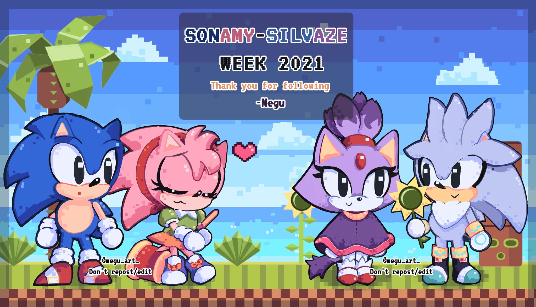 Megu on X: Sonamy/ Silvaze week day 4: Future Two kinds of families 🍝  (Click to see the full drawings!) #SonamySilvazeweek2021   / X