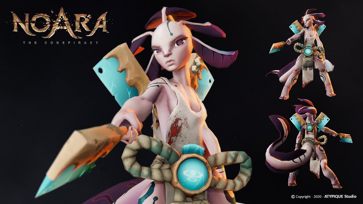 Hey ! Here is my work of texture on substance painter. I had fun posing Babingui, class, right? 😀
#gameassets #characters #3ddesign