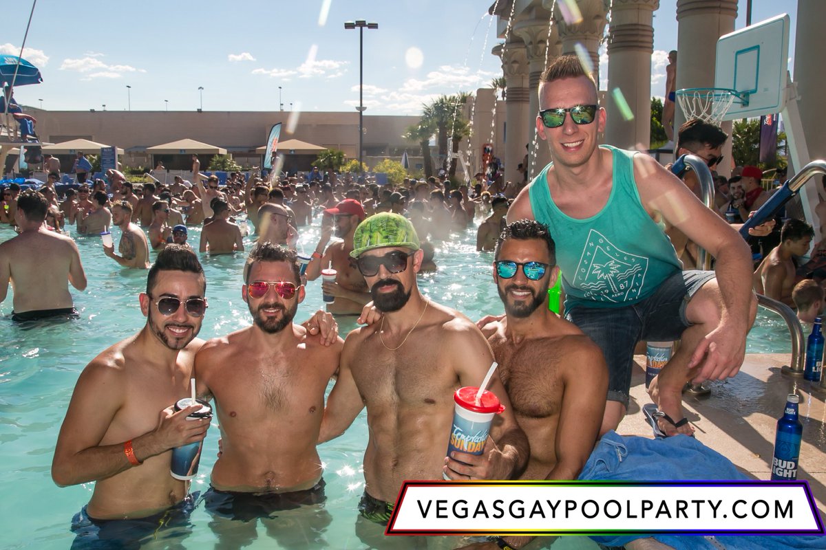 PoolPartyVegas's tweet photo. It’s SUNDAY! Join @nakedboynews and the Boys of Summer today 1-7pm at Luxor. #GayVegas #GayPoolParty #vegaspoolparty https://t.co/vjZQmaMFAn