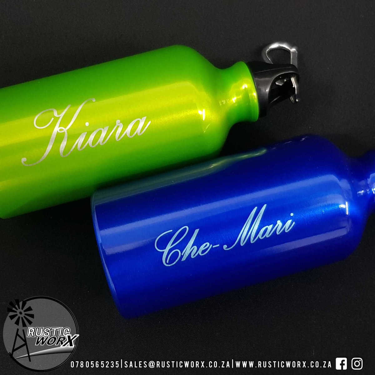 Customised aluminium water bottles
The perfect groomsman or birthday gift. 
Visit our website rusticworx.co.za or Contact us on sales@rusticworx.co.za #groomsmangift #birthdaygift #waterbottle  #rusticworx #bestmangift #bridesmaidgift