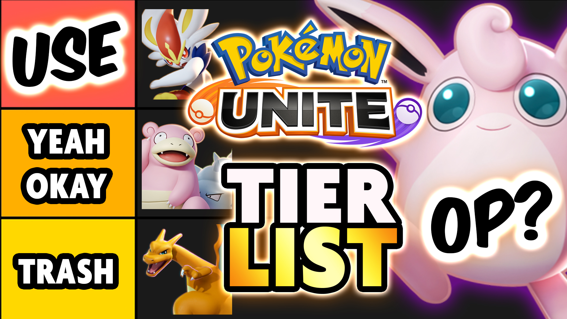 Pokemon unite tier list