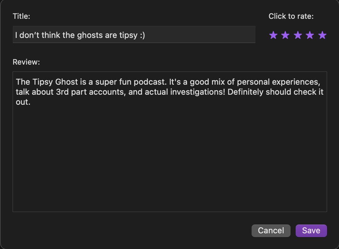 indiedropin's tweet photo. The Tipsy Ghost Review #podrevday
Follow: @thetipsyghost 
Subscribe: https://t.co/hzLkLc3tbR https://t.co/nsfxDlI3AA