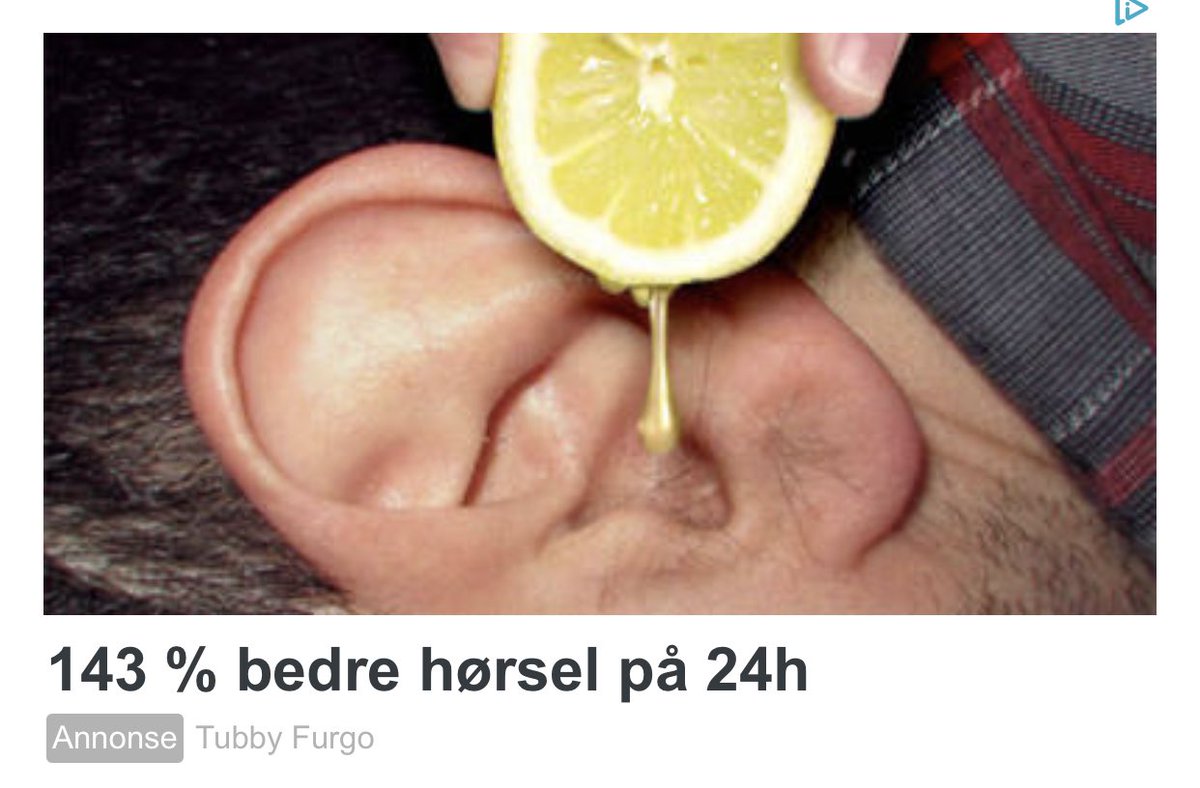 Kom over en reklame på nettet. Dette må da prøves? 143% bedre hørsel! 🤥