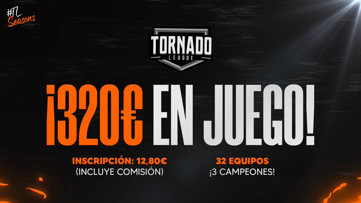 ⚡ INSCRIPCIONES ABIERTAS ⚡ 

Inscripciones abiertas para la #TornadoLeague13.

320€ en premios 💵.

¿Podrías llevarte el título de esta gran edición ? Más información MD. 📩

🔸discord.gg/Unv6axgpQD