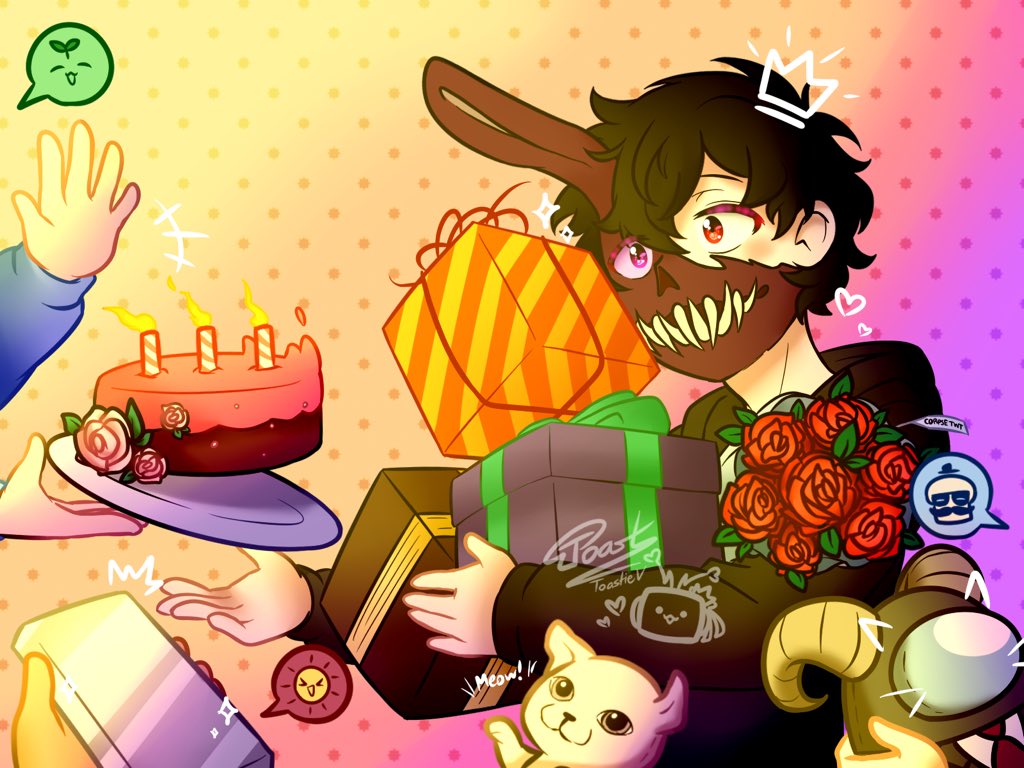 HAPPY BIRTH TO THE BUNNY MAN HIMSELF WOOOOOOO

#corpsehusband #corpsehusbandfanart #happycorpseday