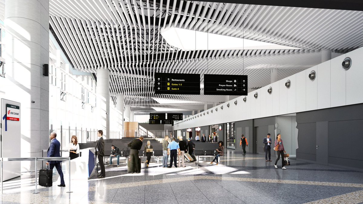 benjimk's tweet photo. 🇿🇲Voici le terminal de l'aéroport de Ndola inauguré il y a de cela 3 jours par le président Zambien. Ndola est à seulement 4h de route et le go-pass n'existe pas en Zambie. https://t.co/BpZEQY6TNf