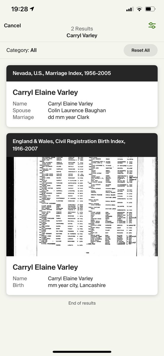 IAmYourJudge's tweet photo. It’s ok. Solved it myself. She got married in Navada and is Carryl Baughan https://t.co/9DeiNotVXa https://t.co/LMOv2BqNYY