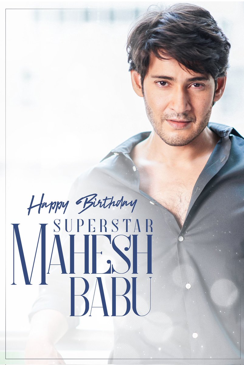 MythriOfficial's tweet photo. Here's wishing our SuperStar @urstrulyMahesh a very Happy Birthday &amp; Blockbuster year ahead ❤️

#SuperStarBirthdayBlaster will be out at 9:09 AM today 💥

#SarkaruVaariPaata https://t.co/TsnBVpLzx2