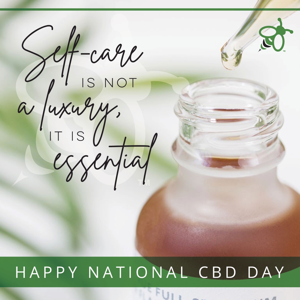 greenbeelife's tweet photo. In celebration of #NationalCBDDay, we're offering 25% off your favorite CBD products for the entire week in our #GBLMarketplace https://t.co/SeGBpG00pB #ChanigingtheWaytheWorldSeesGreen 🐝 💚 https://t.co/4WudGiFRis