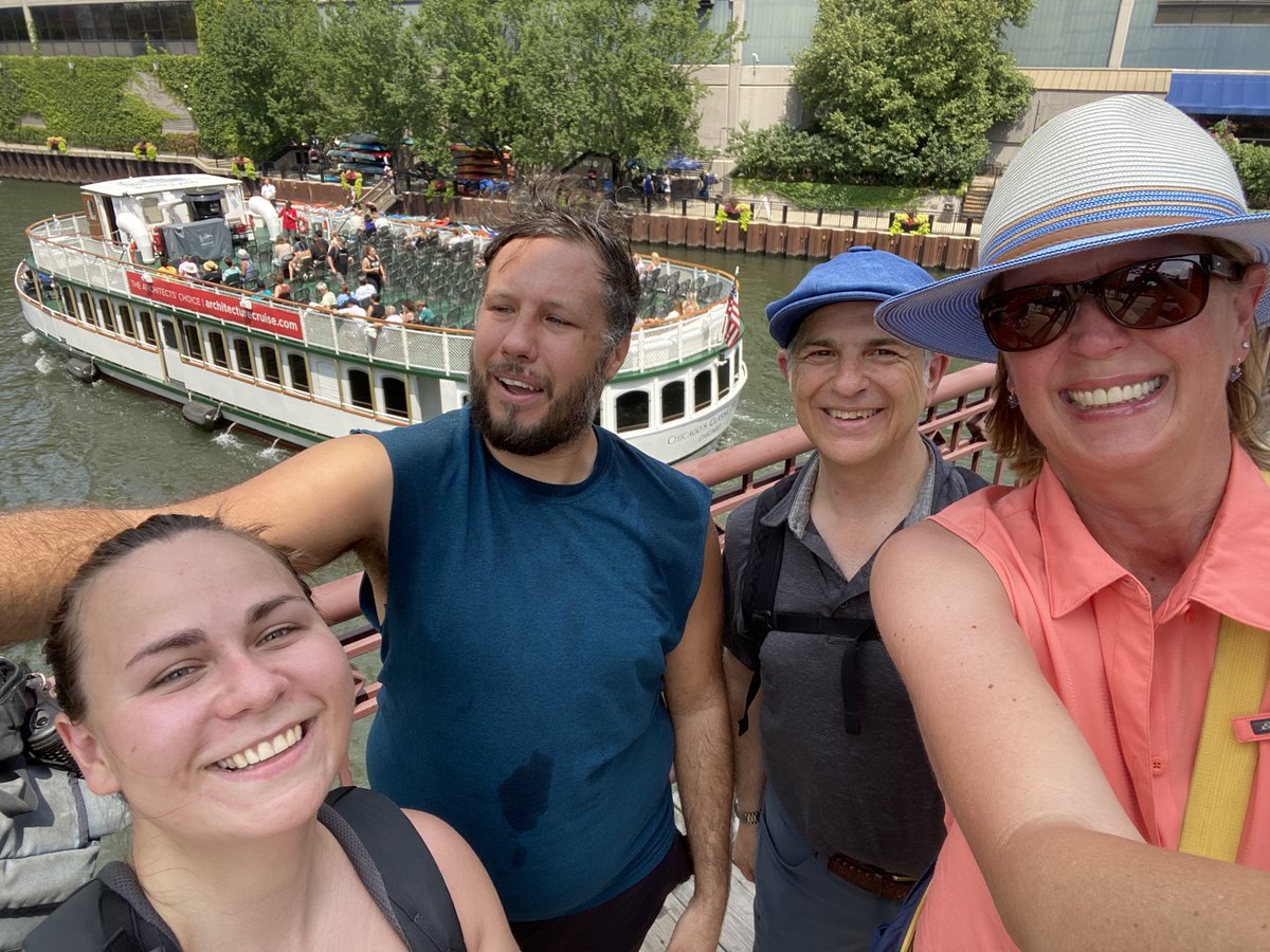 Marking the 17th anniversary of the Dave Mathews Band tour bus “human waste incident” on Chicago’s Kinzie Street Bridge with fans and Chicagoans Eric and Anne.