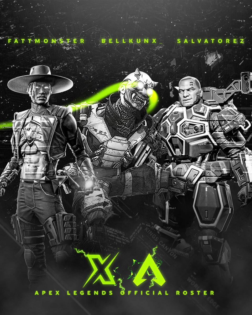 abscisxn's tweet photo. so glad my work being associated with Team XSpark!
@Naqviiiiiii
,
@XBellkun
and @SalvatorezID have been signed by
@scouttanmay
Team XSpark to compete in the upcoming ALGS 2.0
@Axbak_
being their team coach!
#ApexLegends #TeamXspark #scoutarmy https://t.co/dIS0wnz5dz