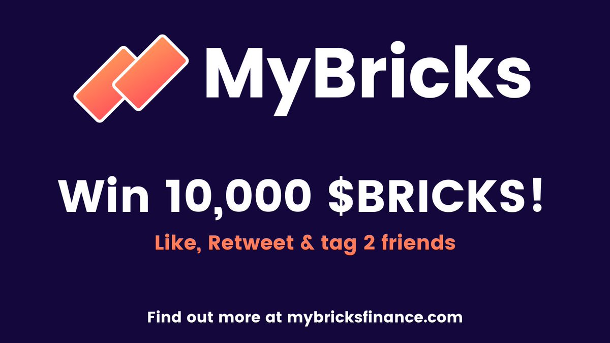 We're building an incredible community here ❤️

Our generous Discord mods are giving away 10,000 $BRICKS to one person who: 

- likes this post
- retweets
- Tags 2 friends who should buy $BRICKS

Winner announced on 15/08/21!

cc @plumb_matthews 🧱

#cryptogiveaway #crypto