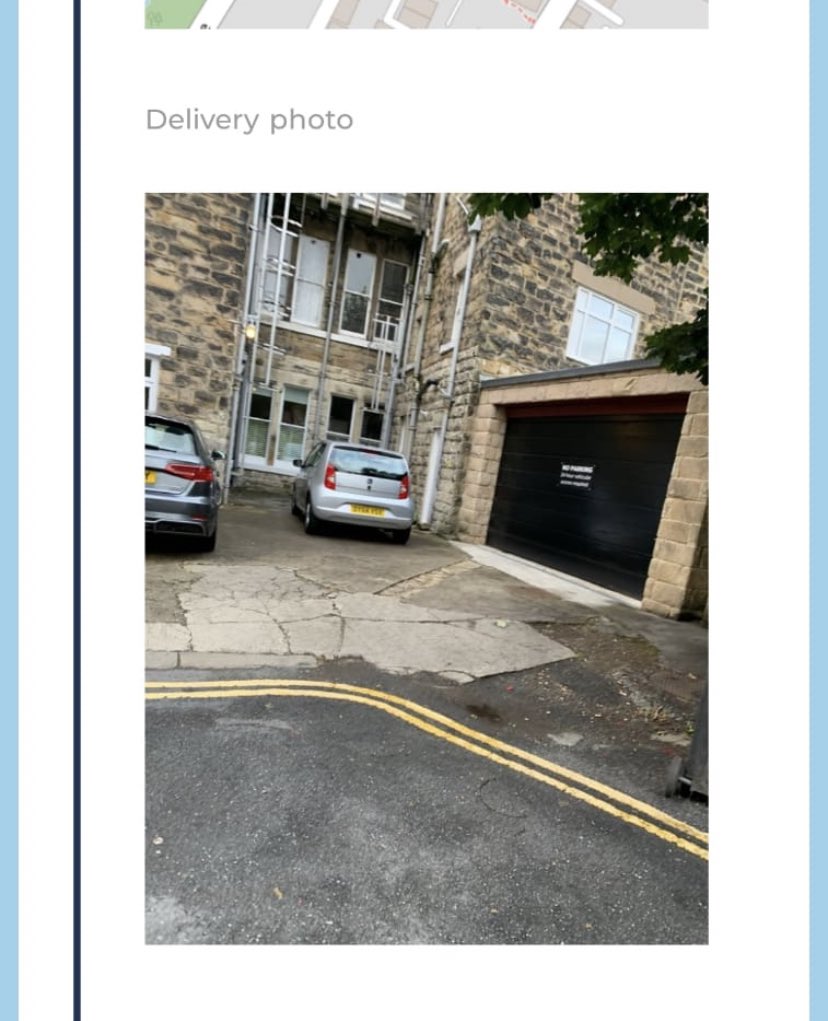 Nat_Nat_Nat's tweet photo. @Hermesparcels Hi guys, my boyfriend had a parcel delivered by you yesterday but this was the proof of delivery picture you sent and there’s no sign of the parcel anywhere in the photo or in the area the photo shows. Please can you help as nobody has replied to his email https://t.co/NR9Q4puice
