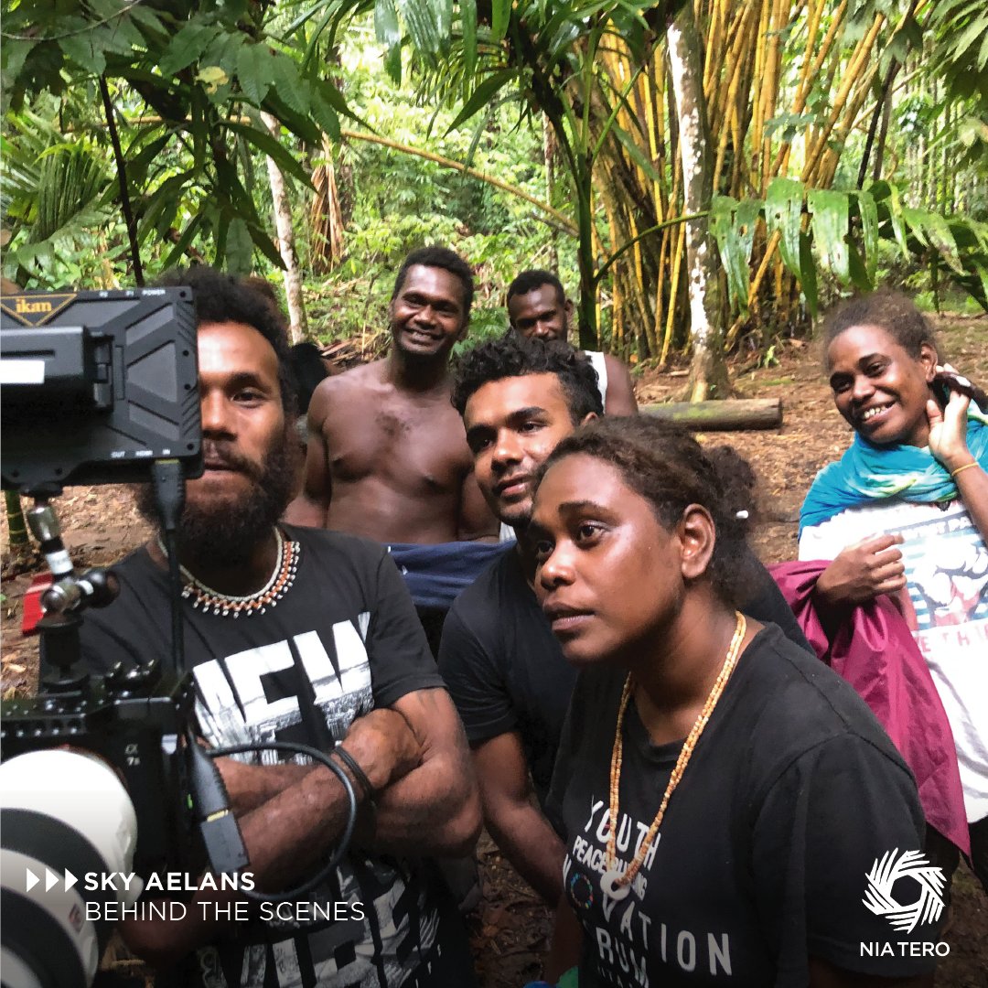 NiaTero's tweet photo. Take a look behind-the-scenes of #SkyAelans to see what it was like creating the film in the #SolomonIslands. Stay tuned for the virtual film premiere later today! #FilmPremiere

⫸ Watch the trailer here: https://t.co/uSXgsHTfLj https://t.co/aV4zrHykMy