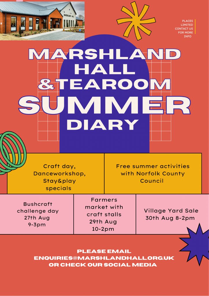 MarshlandHall's tweet photo. Doodles stay and play this Tuesday! + a function in the Meeting room! = a busy day! 

Come and join us for ☕️&amp; 🍰 

Seating is back in the tearoom 🪑 where it used to be! 

Tuesday 10-4pm 

#tearoom #communityhall #marshlandstjames #westnorfolk #supportlocal https://t.co/GjHBZKkeqf