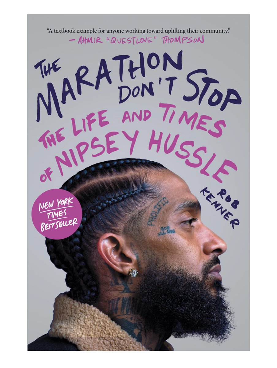 ItsNadiaNelson's tweet photo. #currentlyreading The Marathon Donโt Stop: The Life and Times of #NipseyHussle by #RobKenner ๐๐๐ https://t.co/tbvIFLQDGR