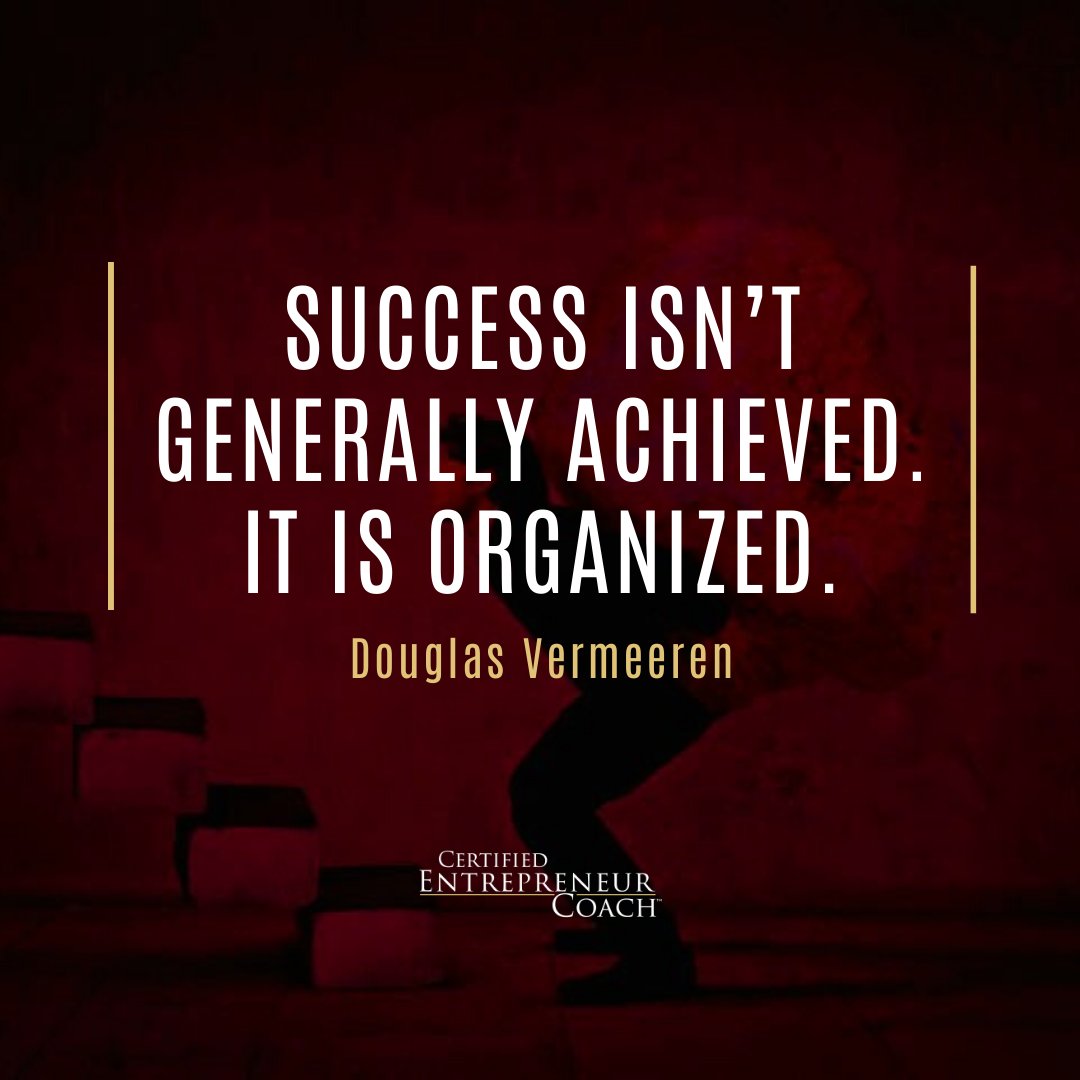 CertEntrepCoach's tweet image. “Success isn’t generally achieved. It is organized.”-Douglas Vermeeren

Comment your thoughts below and Tag a friend

#entrepreneurship #coaching #certifiedentrepreneurcoach #businesscoaching #entrepreneurlife #entrepreneurmindset #businessowner #businessadvice #lifestylebusiness
