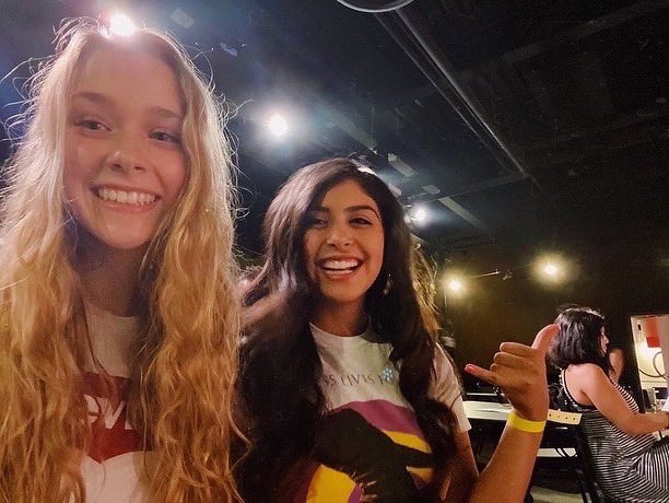 This has gotta be one of our coolest recreations! We had such a great time seeing <a href="/BretErnst/">Bret Ernst</a> &amp; <a href="/standupdan/">Dan Ahdoot</a> at their comedy show last night! These guys rocked it! Thank you again for such and amazing experience and a night full of laughter! 😂🤍 

#TheKarateGals #CobraKai