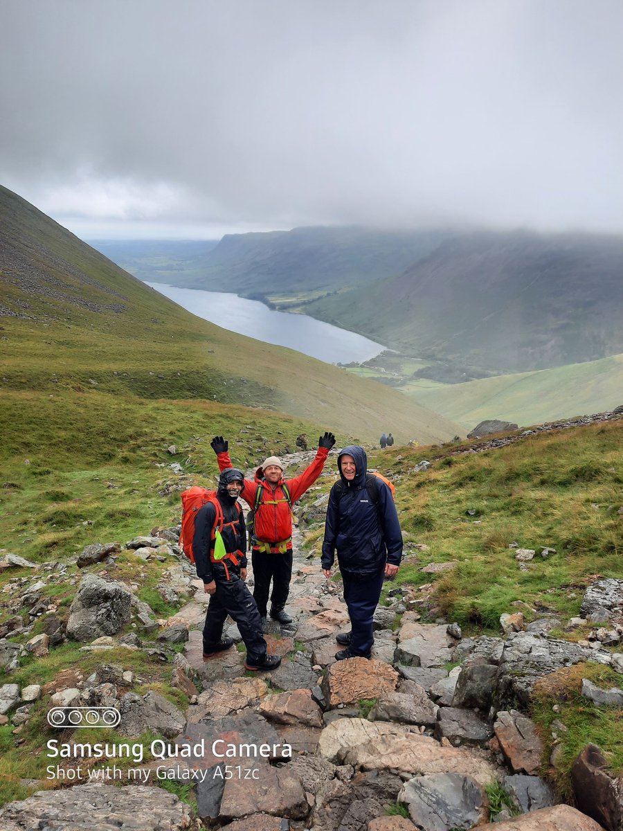 Another peak completed in our three peak challenge for @SeeSawCharity. Here we are at the top of <a href="/walkscafellpike/">Walk up Scafell Pike</a>, similar to yesterday, the views were  amazing.