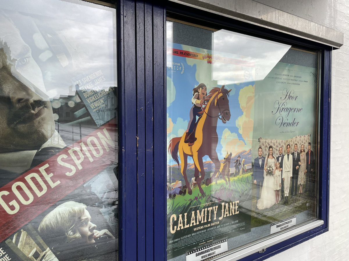 Visited the cinema where I watched a ton of movies before ever working in film and so great to see @Calamity_film there 🤠♥️

#maybemovies #calamityjane #klovborg #klovborgkino #biograf #biografer #nørlum #viborgvisuals