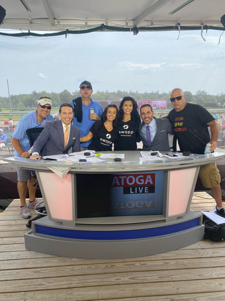 andrewkylerosen's tweet photo. #SaratogaLIVE, thank you for being so hospitable and supportive . Real innovators! @RealGregWolf @paulloduca16 #SwappToken #FasigSaratoga100 @SwappFi @TheNYRA https://t.co/k4lQ3vhzAM