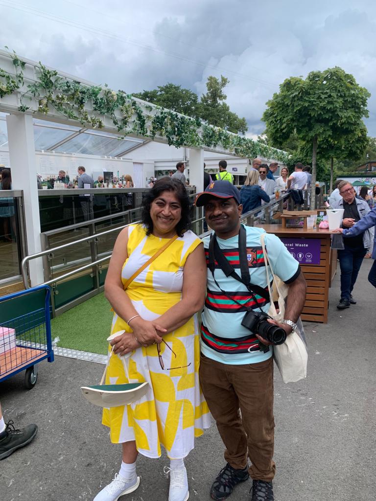 IndianSportFan's tweet photo. Shashi, - Ardent Indian Sports Fan.. 
With his camera. &amp; Lovable Gurinder. 
@GurinderC https://t.co/xLVVCaFm7r