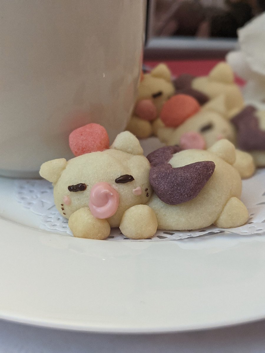 mooglecafe's tweet photo. Today's Special Sunday is going to be Sleepy Moogle Cookies! They're soft and buttery and go great with coffee, tea or even hot cocoa!
#finalfantasy #moogle #mooglecafe https://t.co/ap9kEdigp3