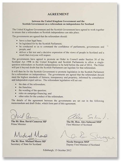 80_mcswan's tweet photo. I urge every single Scot to RT this regardless of politics. 
The Edinburgh signed Agreement does not contain the line about once in a Generation
The Tories keep repeating this lie 
They think all Scots are stupid enough to fall for the propaganda 
That is deeply offensive https://t.co/Rob2CrWuIQ