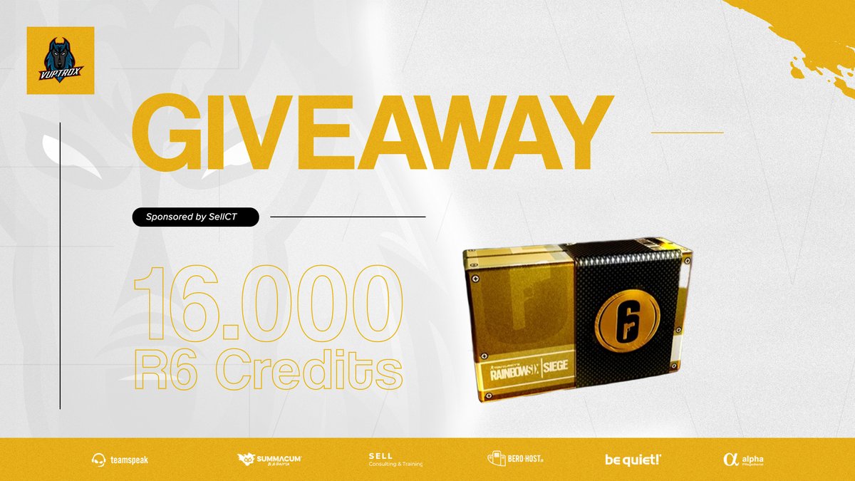 vuptrox's tweet image. 🔹ɢɪᴠᴇᴀᴡᴀʏ 𝘅 ᴋᴏᴅɪᴀợ🔹

How to enter:
- follow @Vuptrox  
- follow @KodiaqVAL
- ❤️&amp;amp; 🔁 this Tweet
- @ 2 Friends

Prize:
16.000 R6 Credits (100,00€)

Draw: 22/08/2021

#VPXFAM #Giveaway