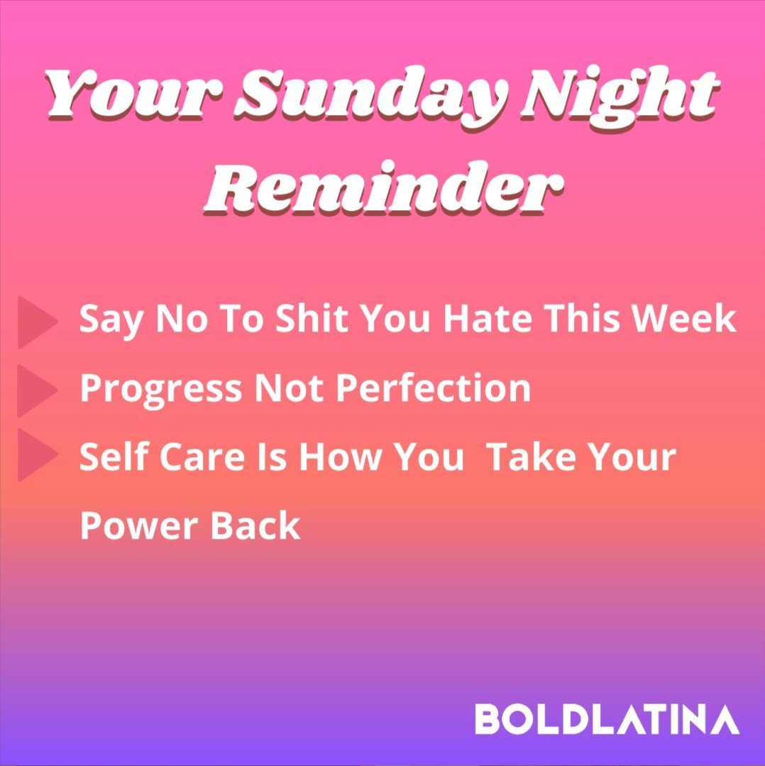 BoldLatina's tweet photo. 👉 What else would you add?⁣

#BoldLatina #LatinaPower #Latinas #EmpoweringLatinas #Latinx 🤎#Resistance #SundayNightReminder #LatinaCare #Selfcare #LatinaWellness #LatinaAF https://t.co/hioKYjmXgt