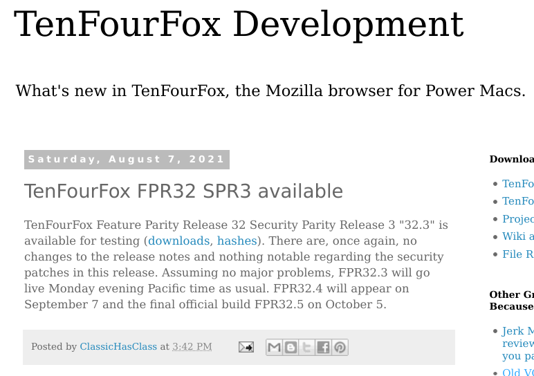 mpc7500v2's tweet photo. #TenFourFox FPR32 SPR3 available
https://t.co/E9rU2NFgXp
#PowerPC #PPC750 #MPC7400 #PPC970 #Firefox https://t.co/4S4O75cAcG