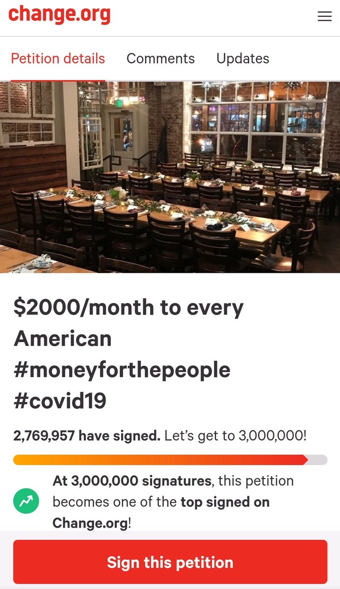 Resist4Humanity's tweet photo. This #UBI petition is nearing 3 million signatures.  Help push it over the top.  https://t.co/skqS1vt0ZG https://t.co/kjSQ41q9ha