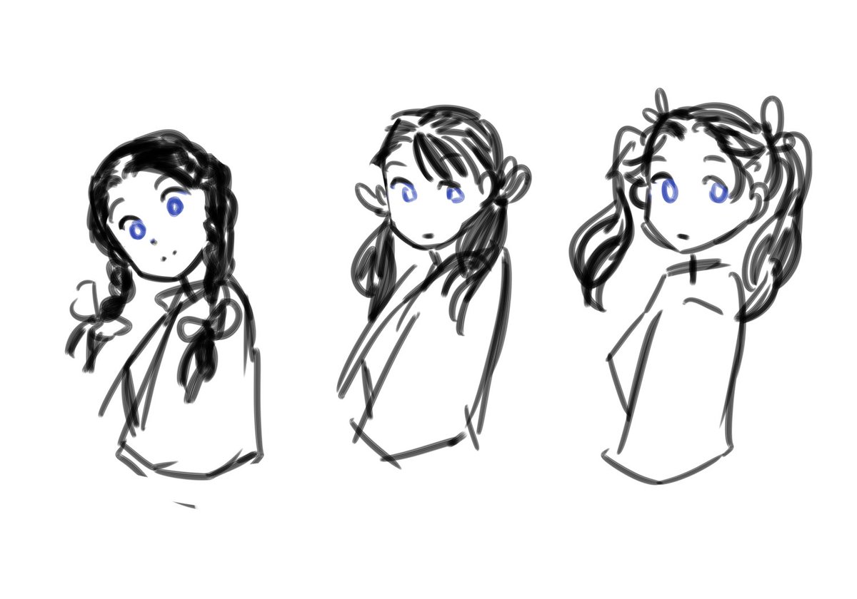 Brainstorm sketches for the Aoi postcard 📰 (6/9) 