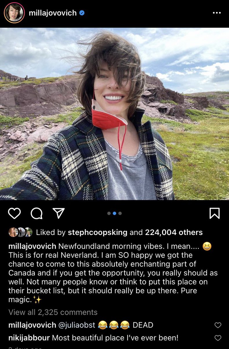 “Pure magic” - sums it up well. Looks like the <a href="/Disney/">Disney</a> #PeterPanandWendy team (parents like <a href="/MillaJovovich/">Milla Jovovich</a> included!) are having a blast shooting here in Newfoundland and Labrador, even the weather seems to be cooperating! 🙏🙌