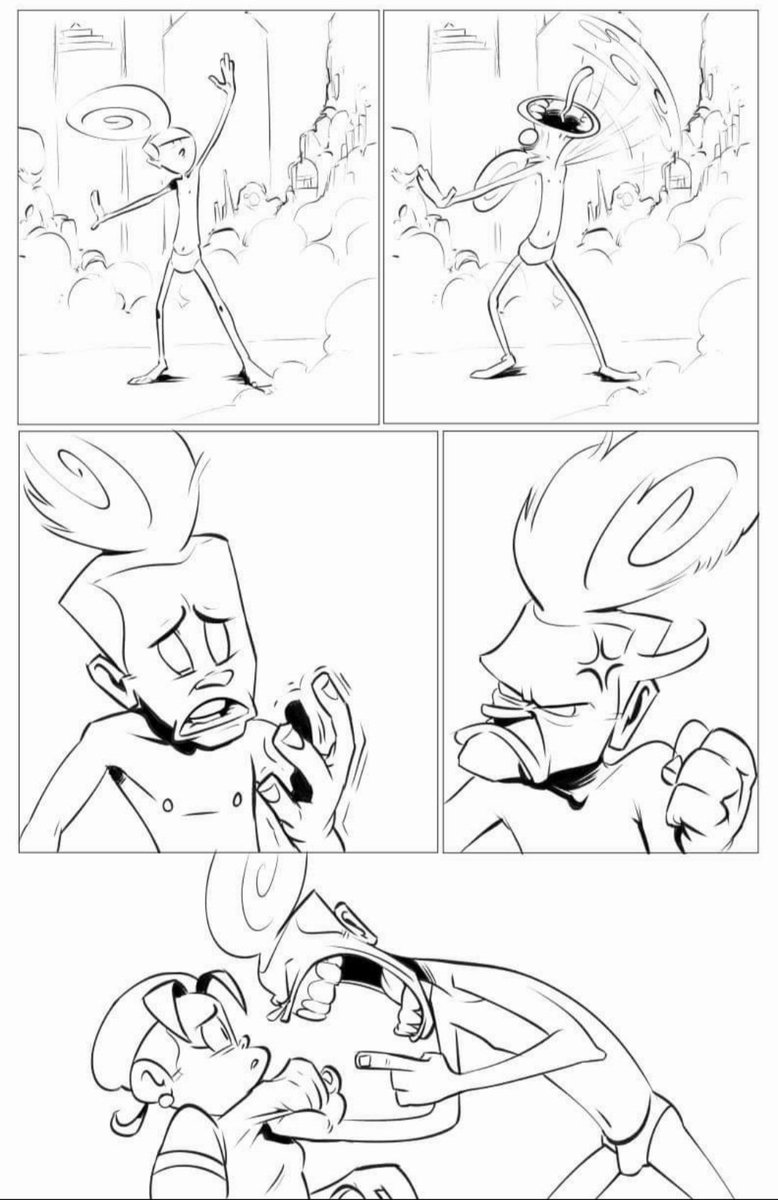 Was looking over some scrapped webcomic pages from a few years ago, and I really do like the character expressions I drew in these panels.

I'm a HUGE fan of drawing exaggerated and emphasized expressions on characters. 