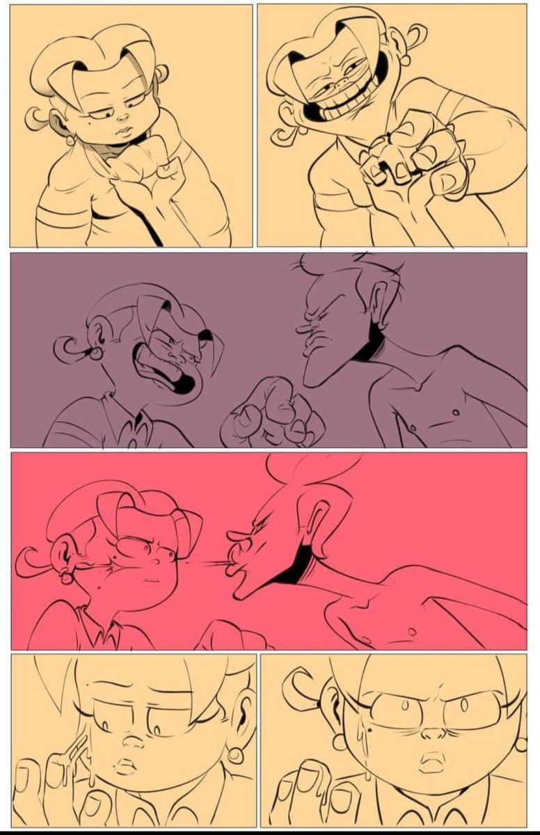 Was looking over some scrapped webcomic pages from a few years ago, and I really do like the character expressions I drew in these panels.

I'm a HUGE fan of drawing exaggerated and emphasized expressions on characters. 