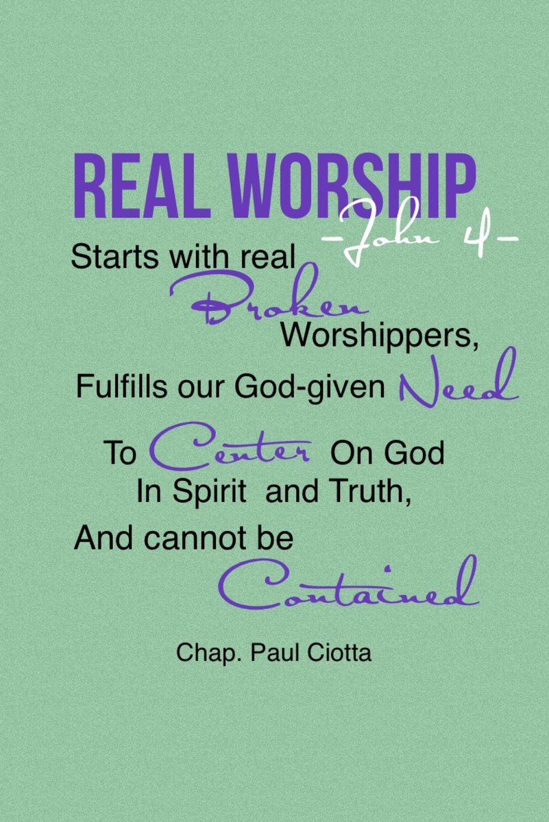 RobertnJoyce's tweet photo. We heard a great message on worship from a Chaplain Paul Ciotta at our church in Pemberton this morning. https://t.co/9Ug2wzxueX