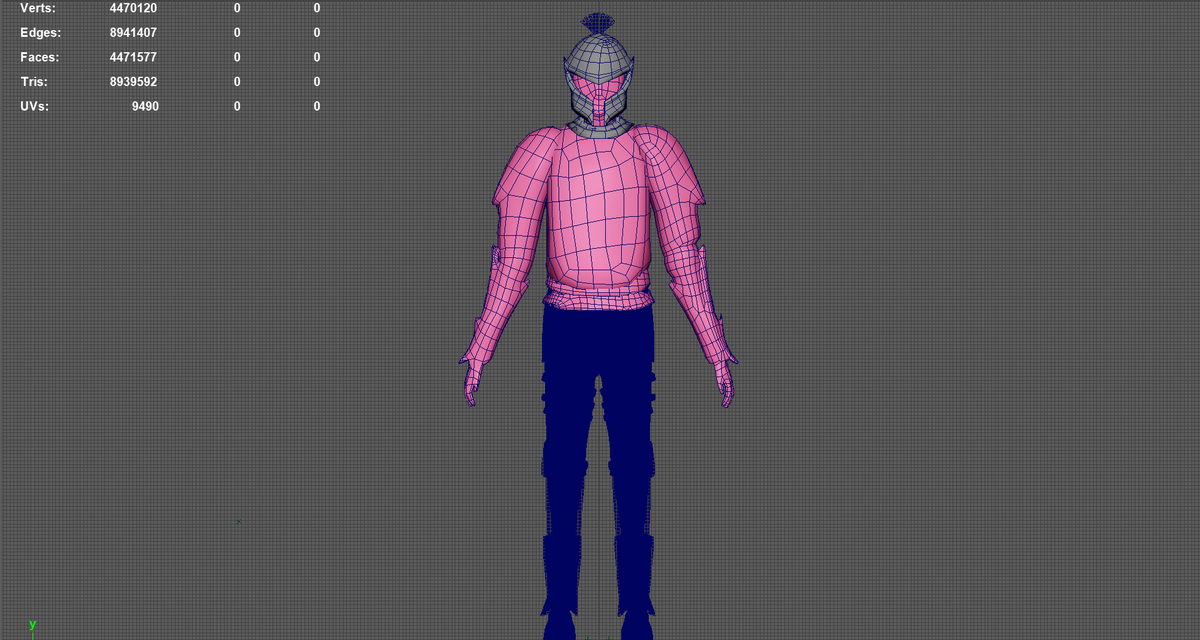 eclipsedgame's tweet photo. Presenting a new kind of model: half low poly, half high poly. With those extra thousand polygons, he will run faster than ever! Just kidding, we're still working on it!
#gamedev #gamedevelopment #indiedev #indiegame #gameart #3dgame #3dmodelling #retopology #lowpoly #maya2022 https://t.co/NBk8O6dKuF